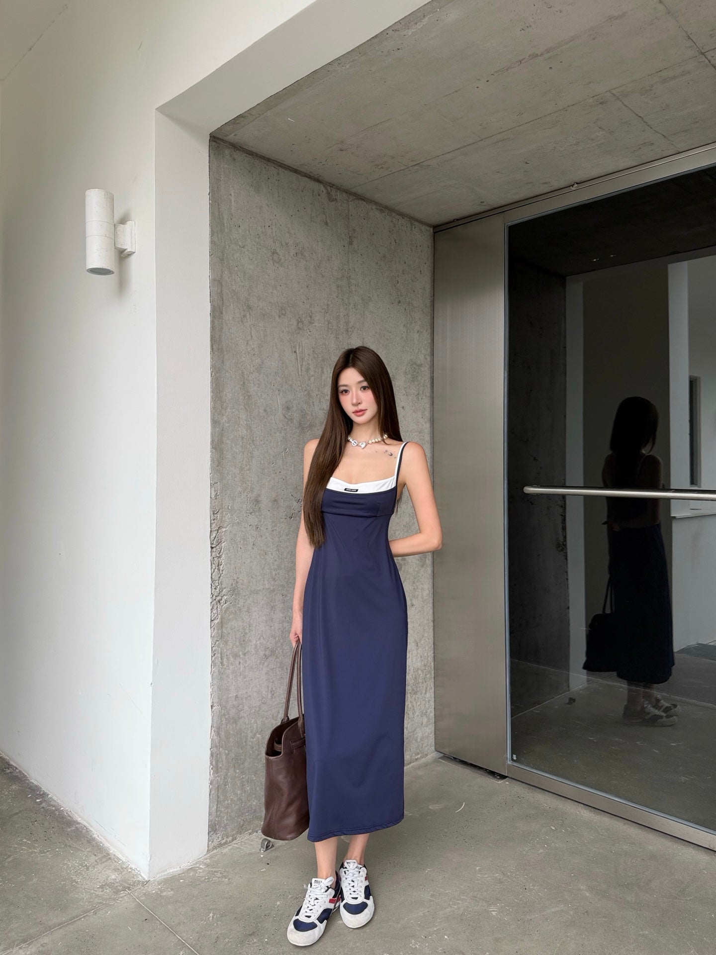 2026 Women's MM Color-Contrasting Dress (FF779)