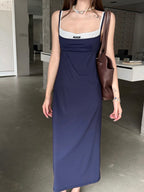 2026 Women's MM Color-Contrasting Dress (FF779)