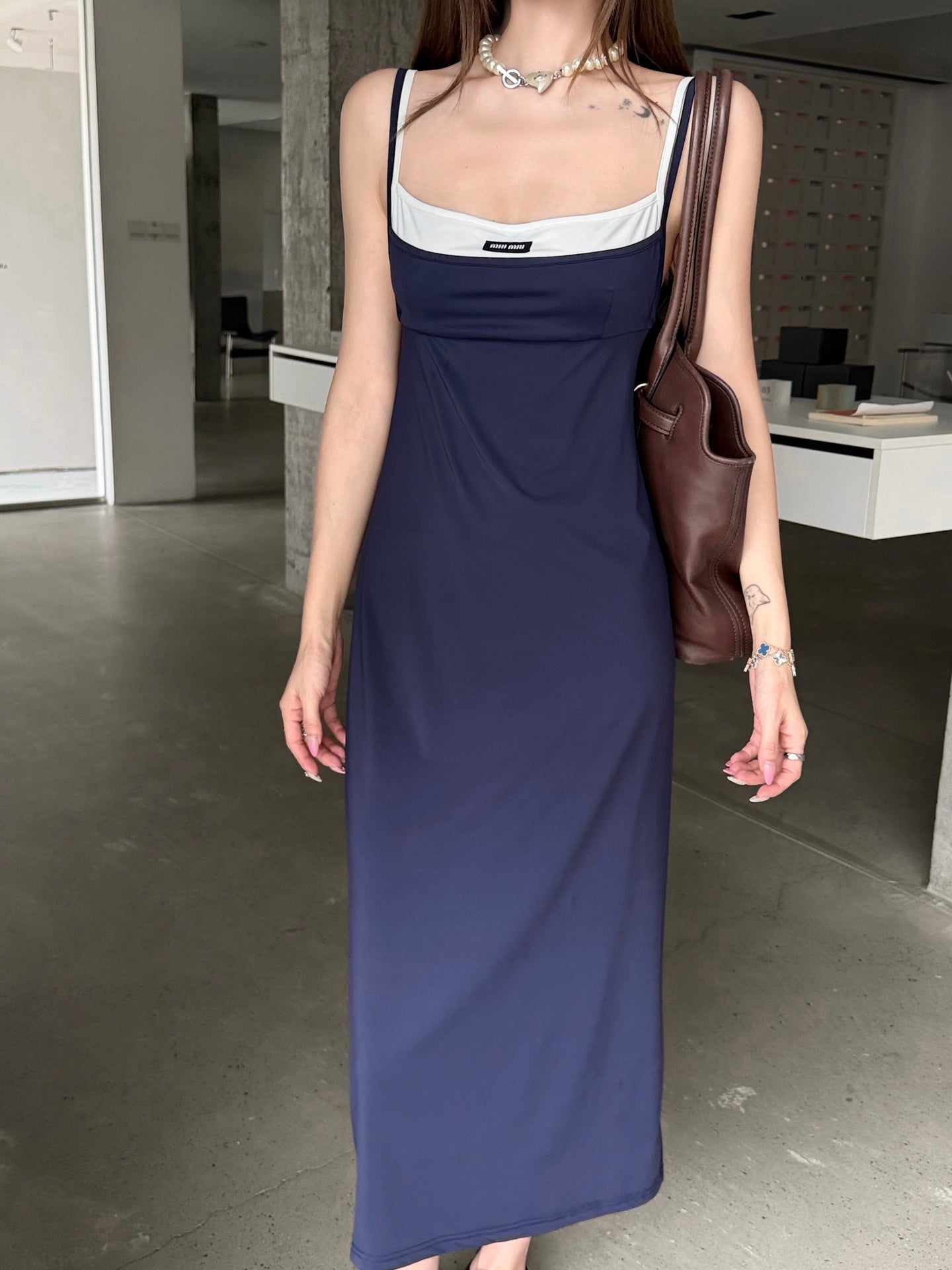 2026 Women's MM Color-Contrasting Dress (FF779)