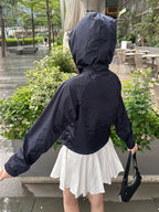 2026 Women's Triangle Brand Hooded Jacket (DD138)