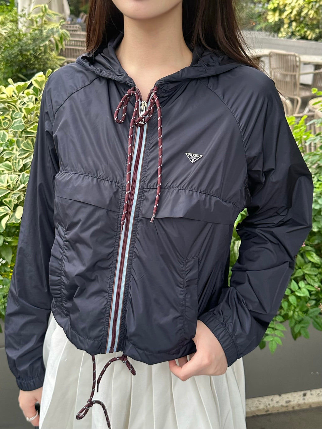 2026 Women's Triangle Brand Hooded Jacket (DD138)