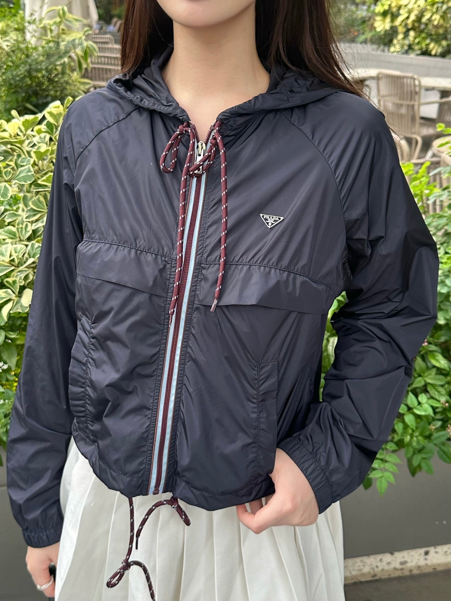 2026 Women's Triangle Brand Hooded Jacket (DD138)