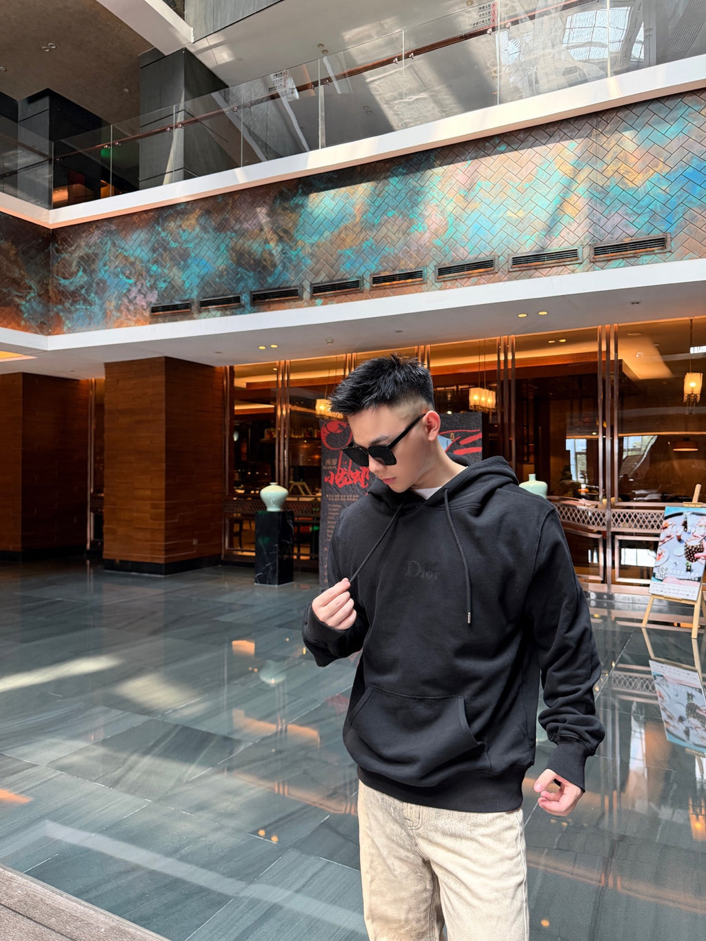 2026 New Style CD Embroidered Hooded Sweatshirt (BB879-B10)