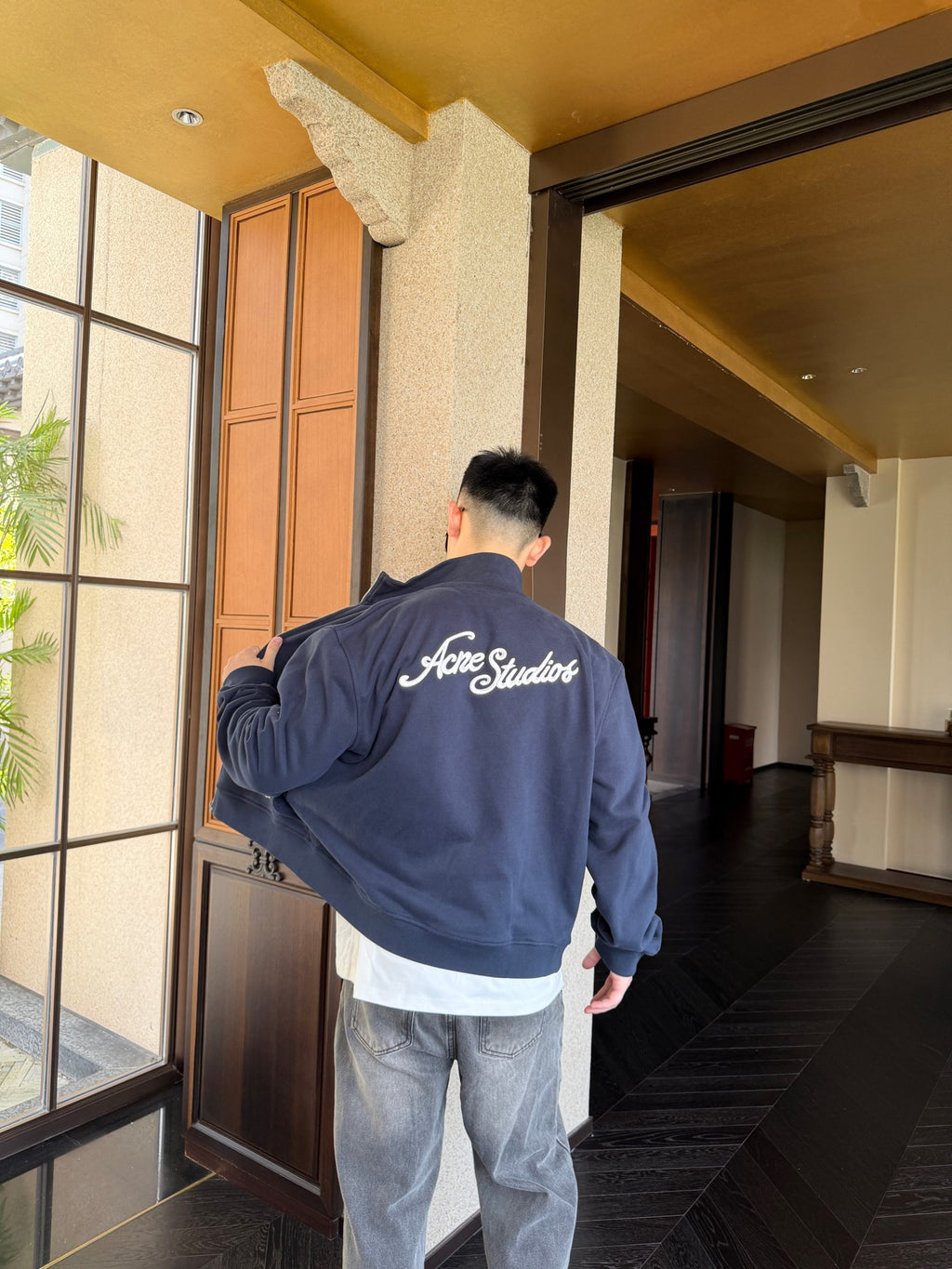 2026 New Model Acn Embroidered Logo Zip-Up Jacket (CC996-B50)