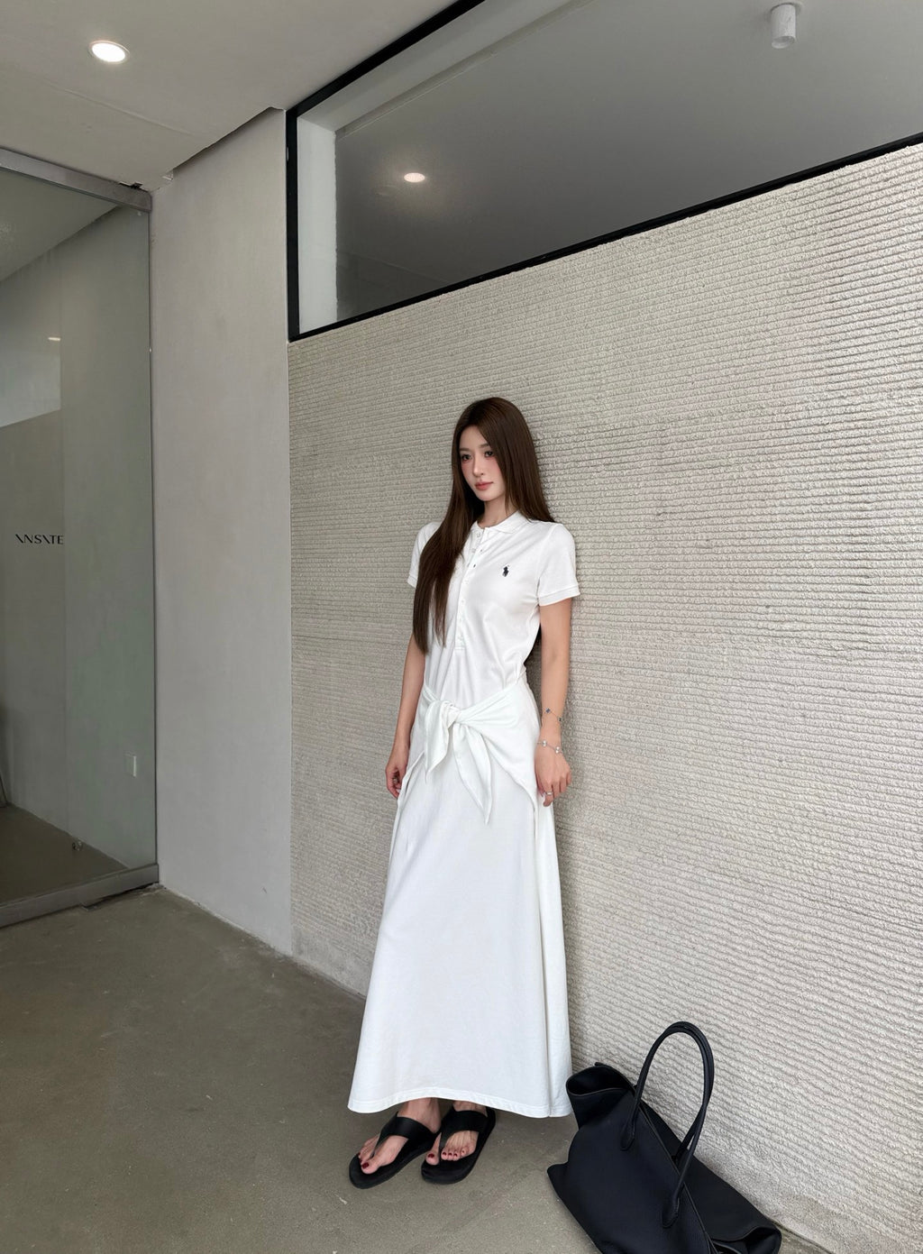 2026 Women's RL Embroidered Polo Neck Dress (FF785)
