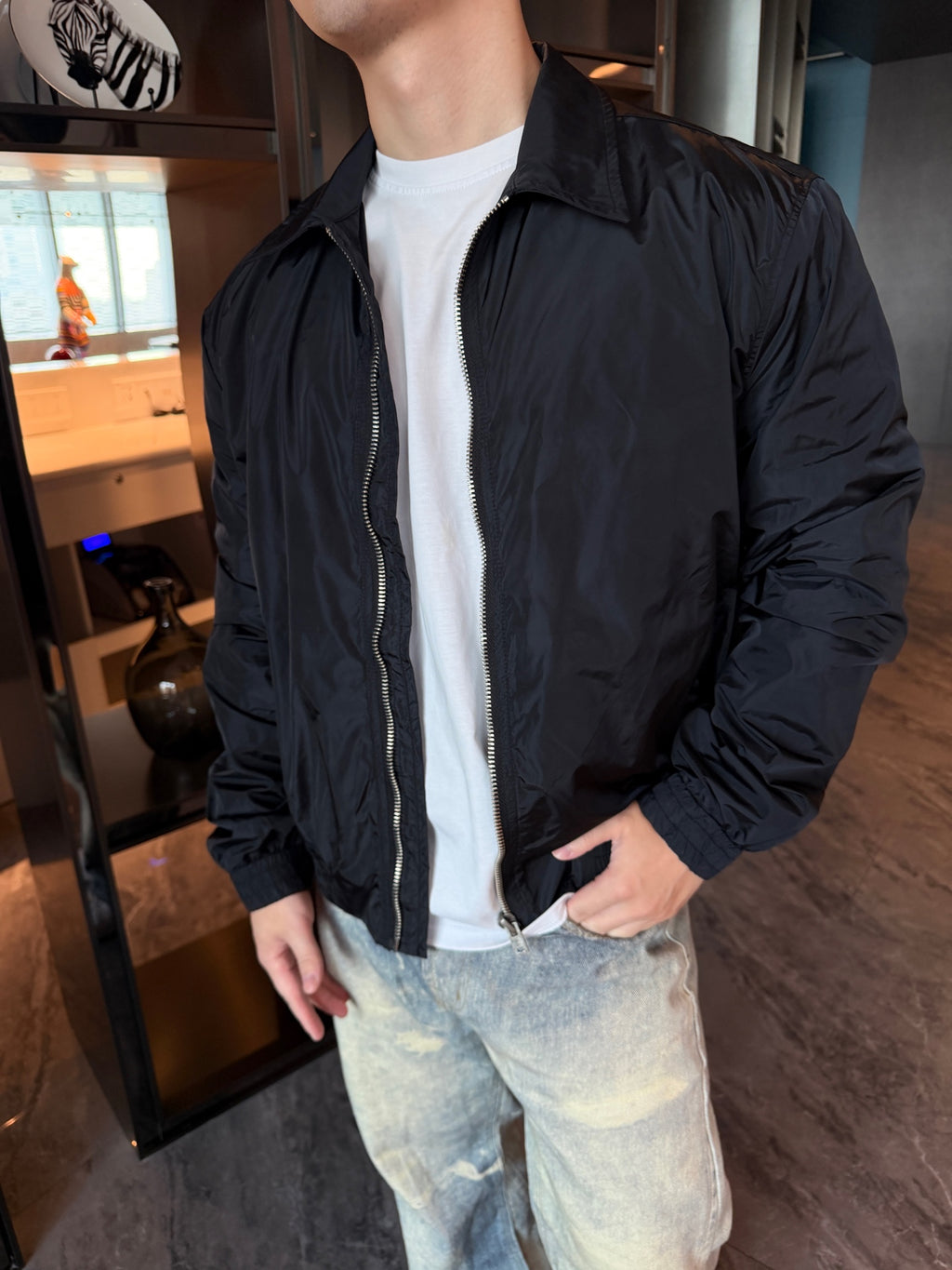 2026 new model Acn logo zipper nylon coat (BB871-B80)