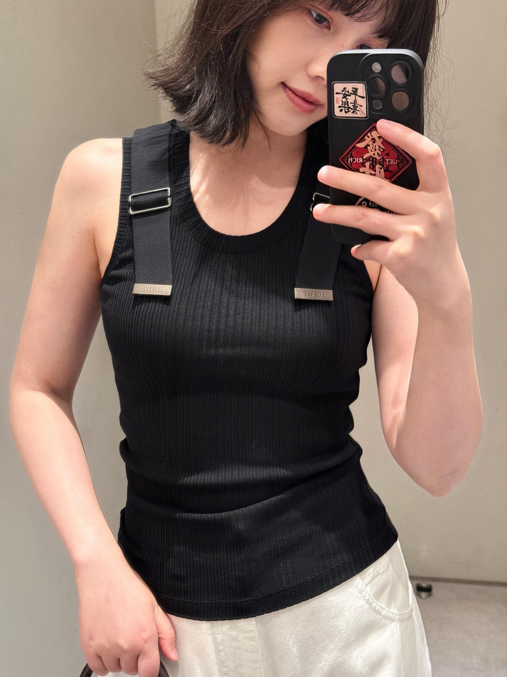2026 Women's Way Metal Shoulder Strap Tank Top (FF783)