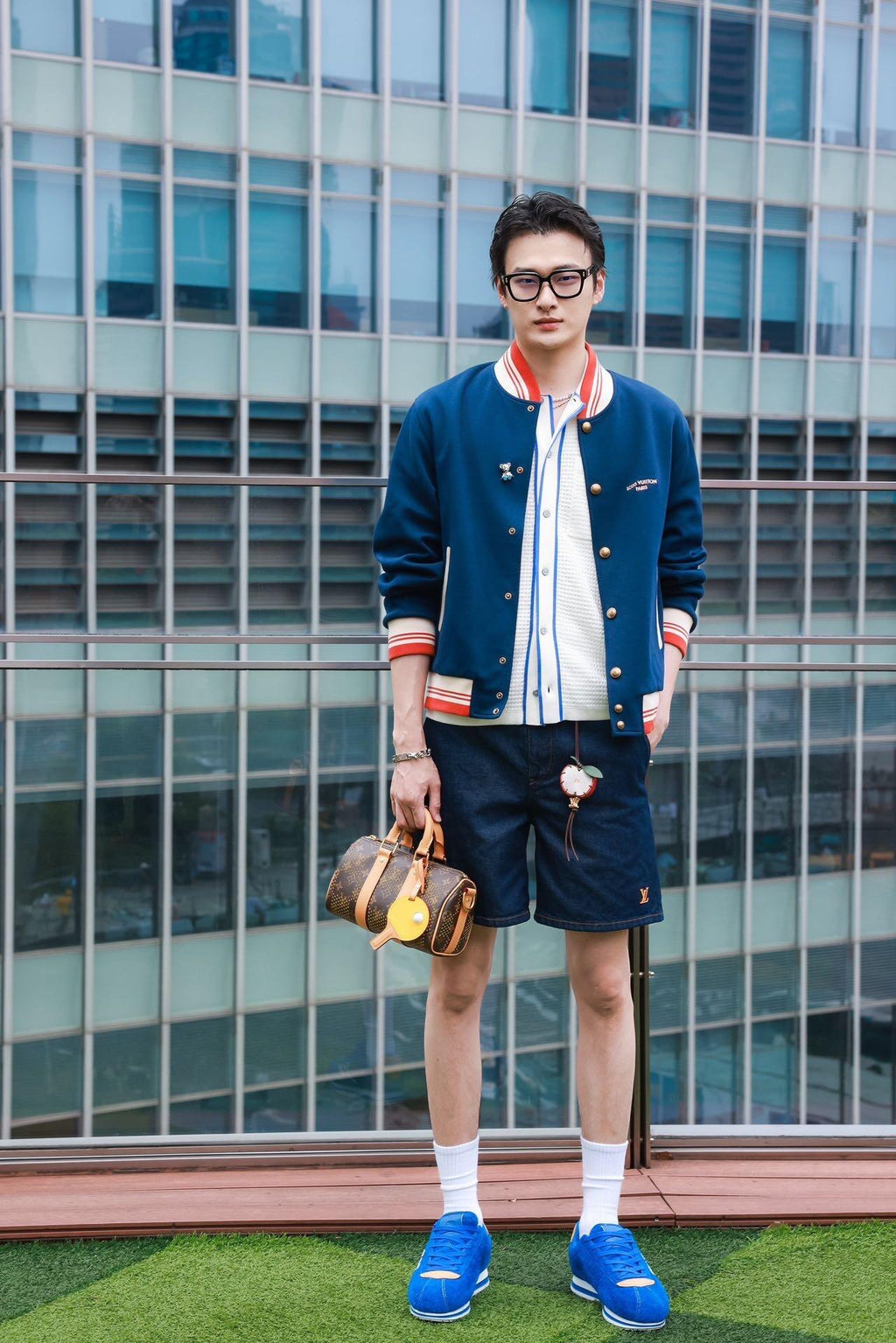 2026 New Model LY Embroidered Color-Contrasting Baseball Jacket (AA666-B60)