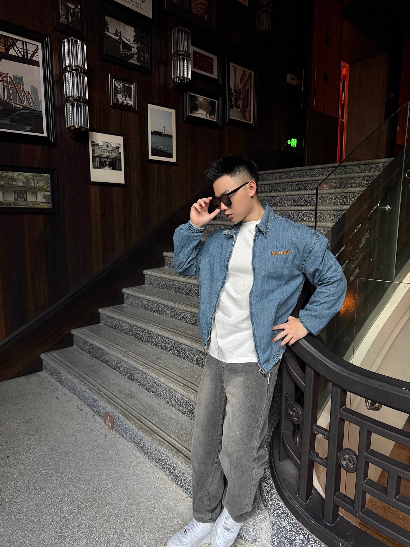 2026 New MM Embroidered Logo Denim Jacket (BB894-B65)