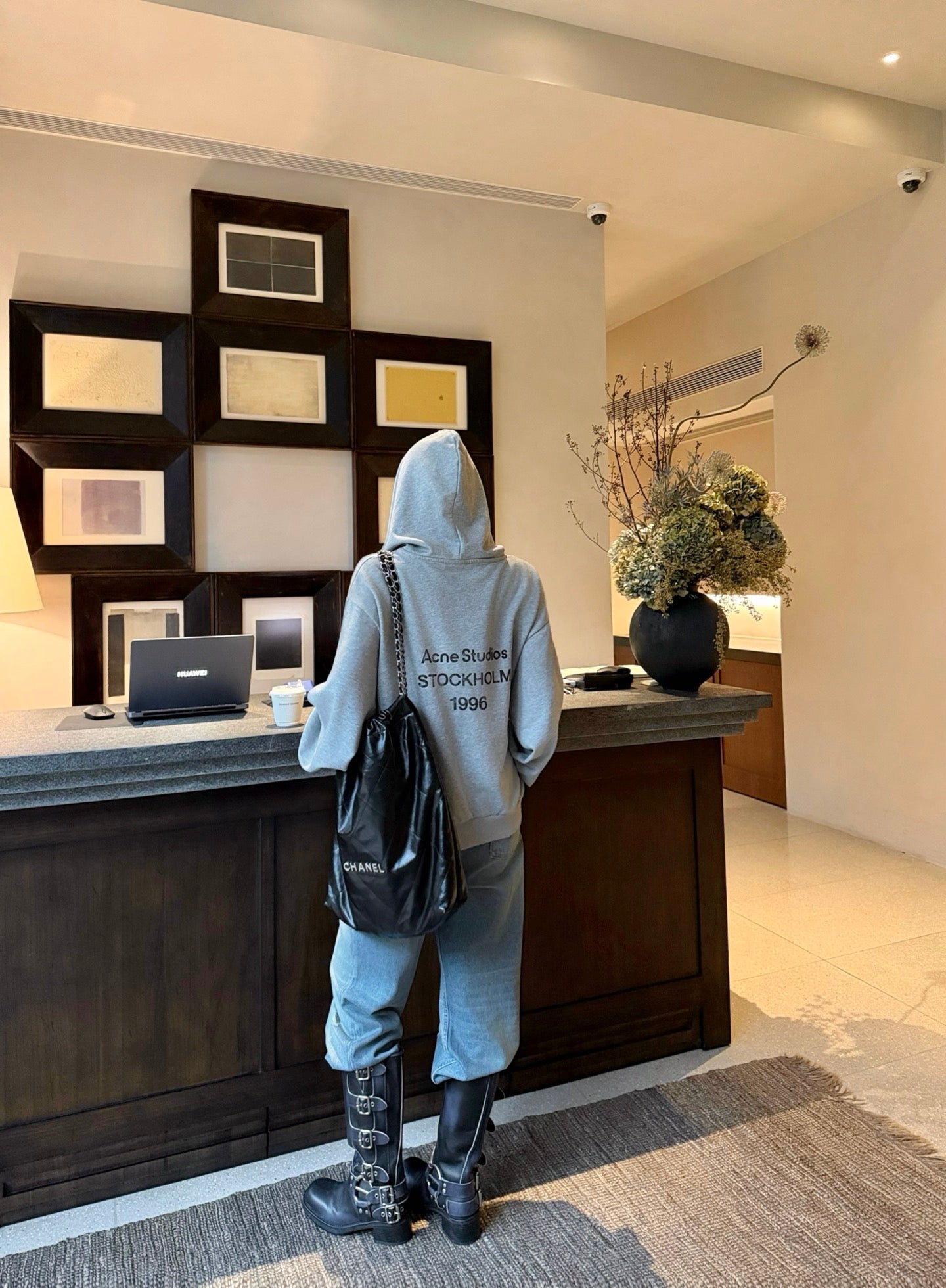 2026 Women's Acn Printed Vintage Logo Hooded Sweatshirt (FF761)