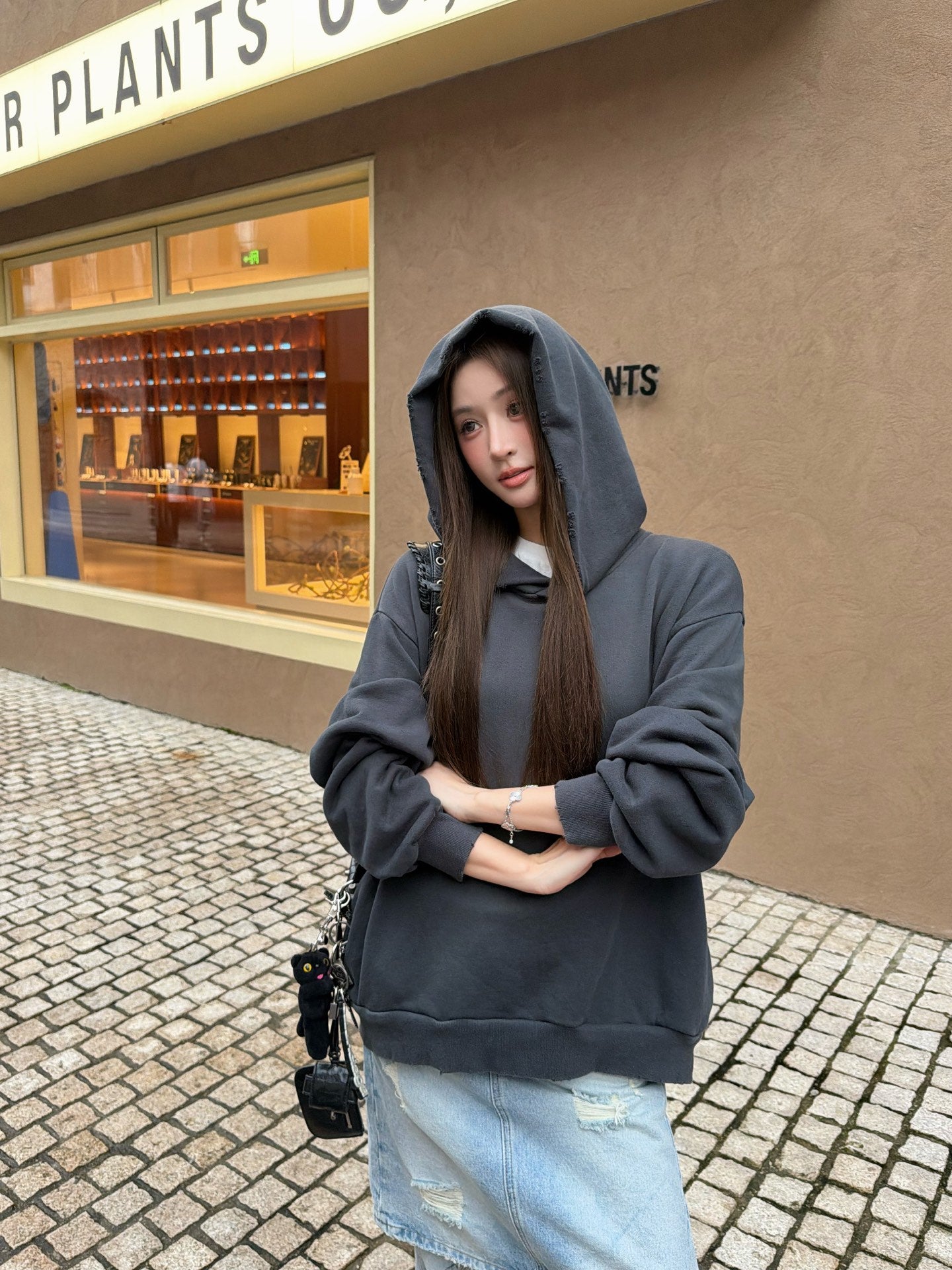 2026 Women's Acn Printed Vintage Logo Hooded Sweatshirt (FF761)