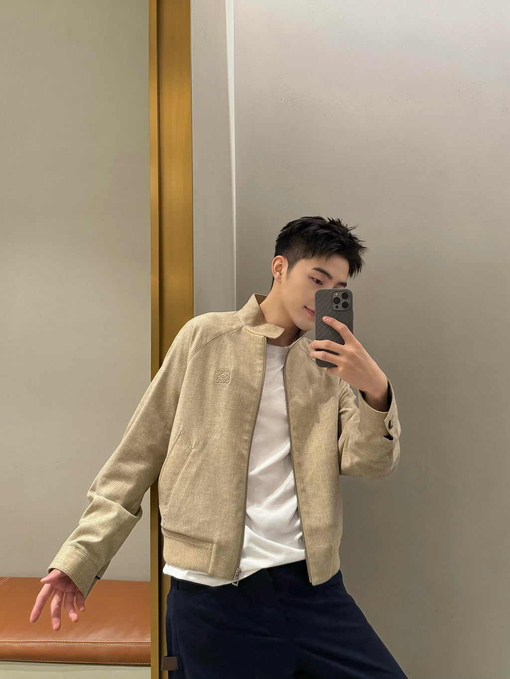 2026 New Style Way Embroidered Wool Zip Jacket (AA503-B90)