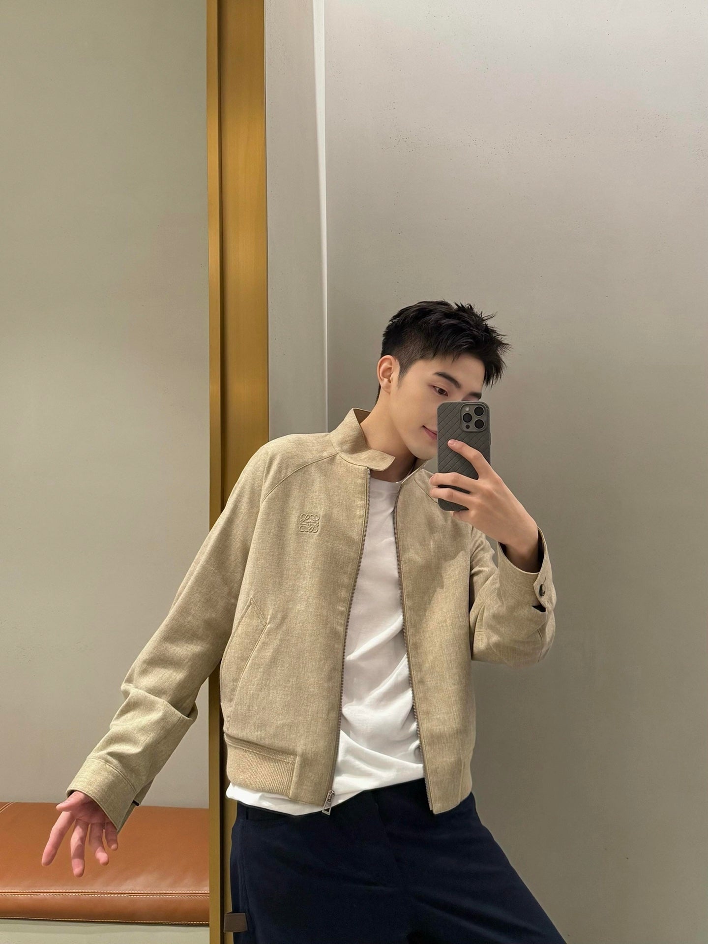 2026 New Style Way Embroidered Wool Zip Jacket (AA503-B90)