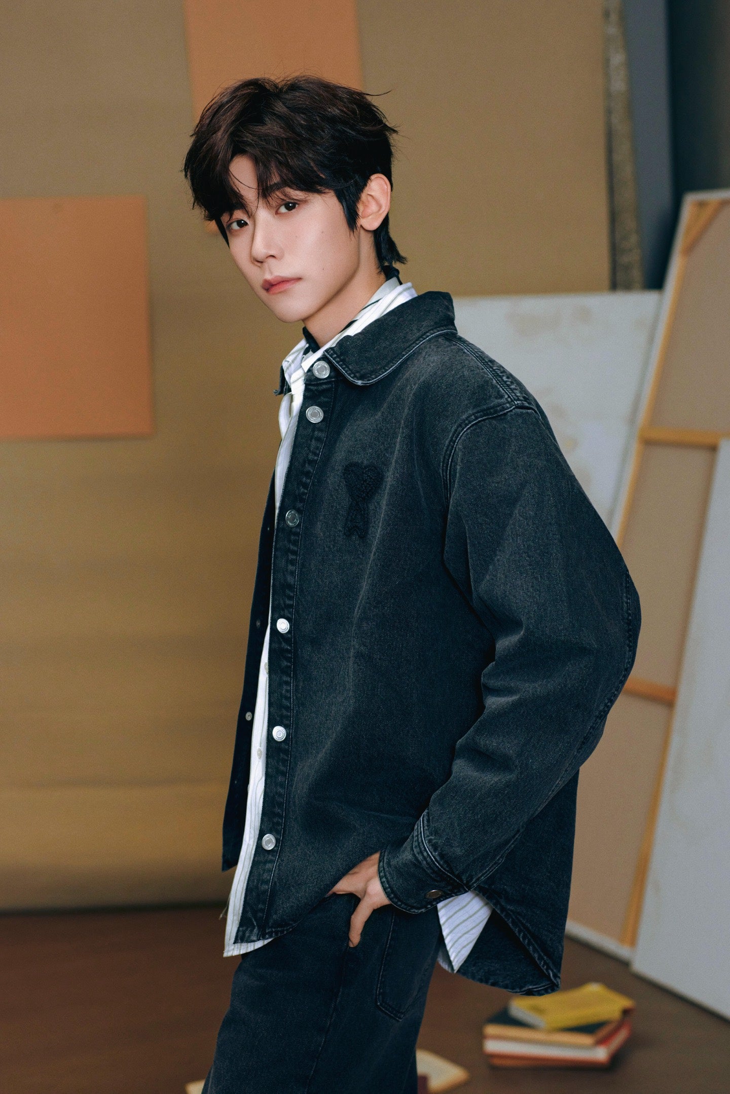 2026 New Model Heart A Knitted Love Denim Jacket (BB864-B70)