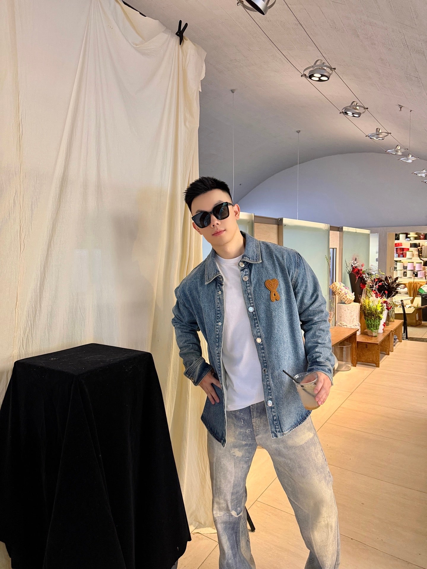 2026 New Model Heart A Knitted Love Denim Jacket (BB864-B70)