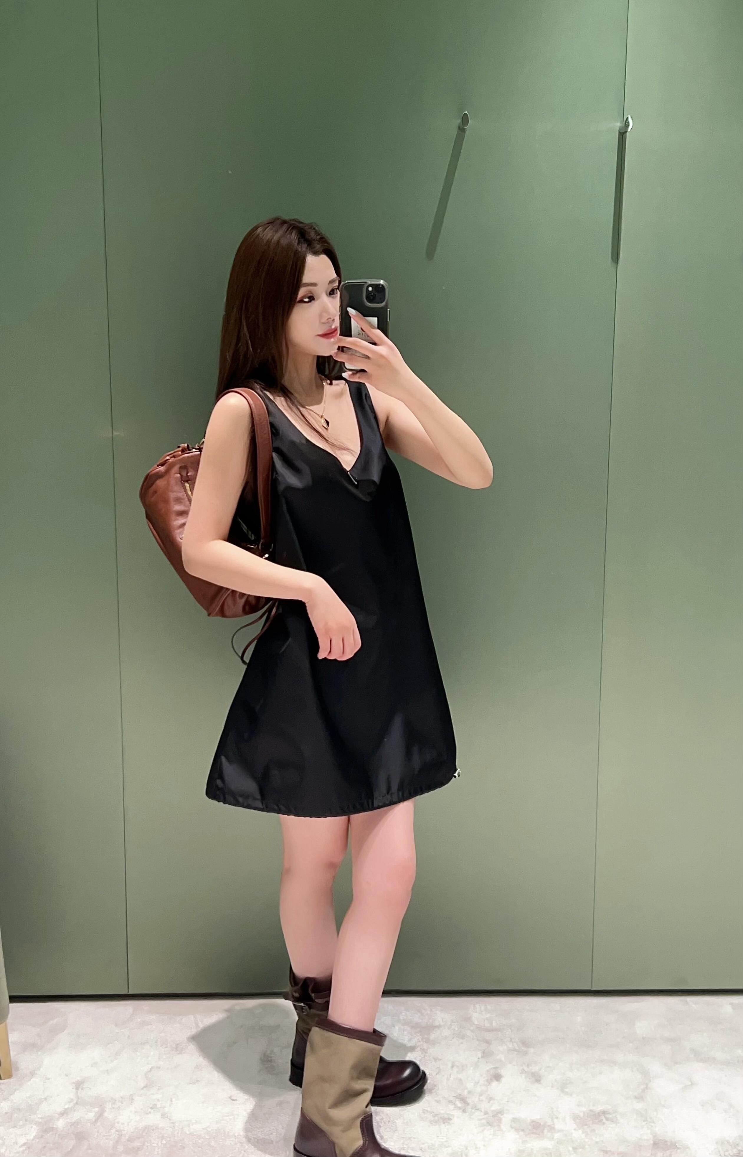 2026 Women's Triangle Brand Triangle Pattern Strapless Dress (FF787)