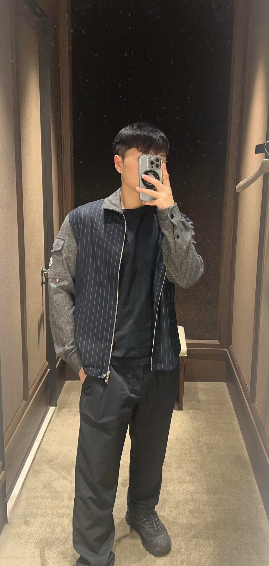 2026 New Model Mon Wool Plaid Zipper Jacket (AA667-B95)