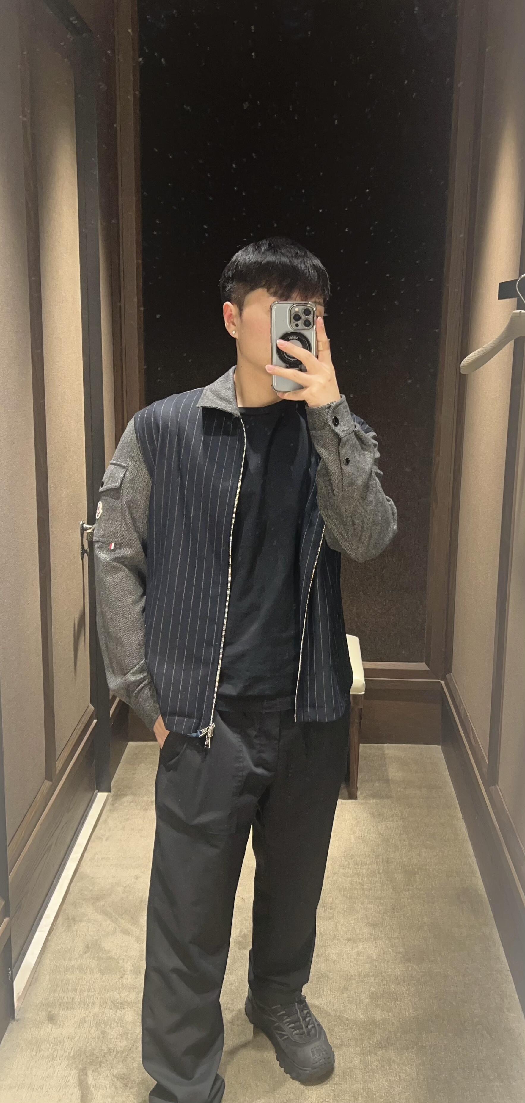 2026 New Model Mon Wool Plaid Zipper Jacket (AA667-B95)