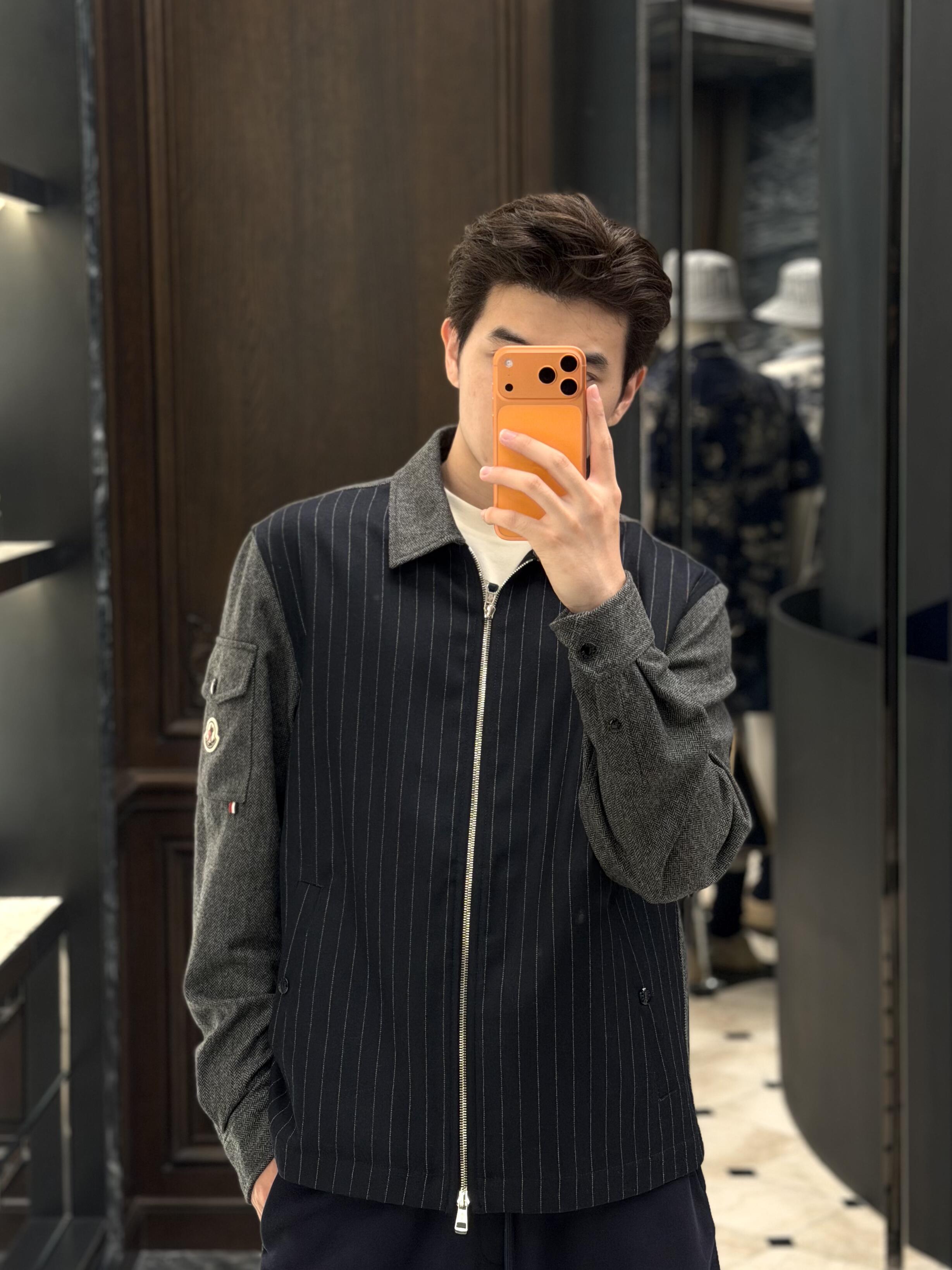 2026 New Model Mon Wool Plaid Zipper Jacket (AA667-B95)