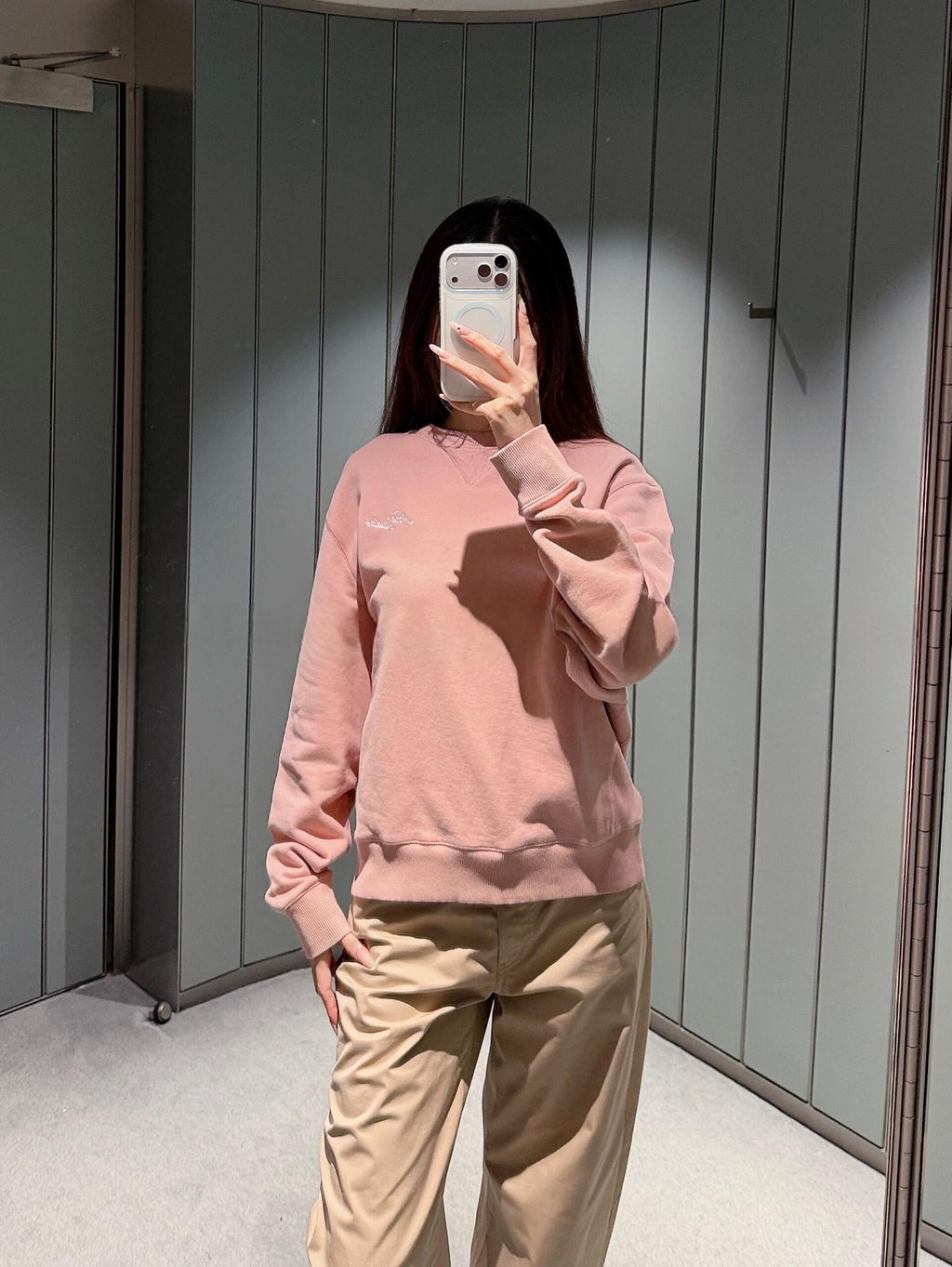 2026 Women's Acn Embroidered Logo Sweatshirt (EE447)