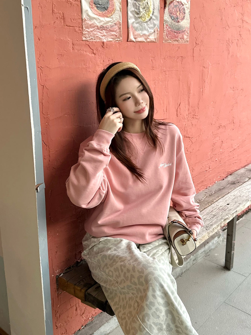 2026 Women's Acn Embroidered Logo Sweatshirt (EE447)
