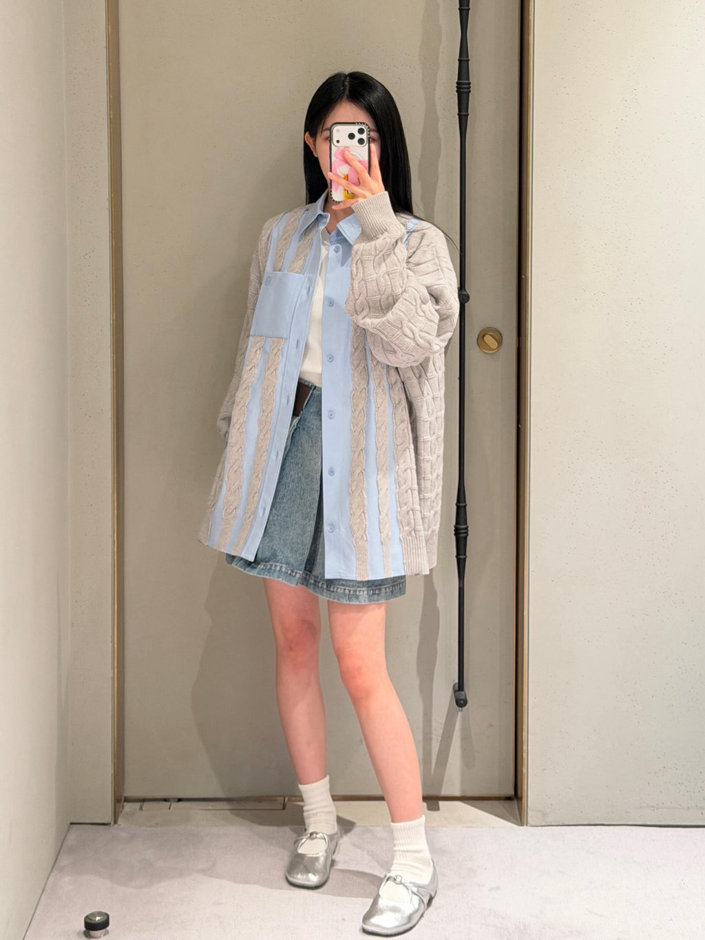 2026 Women's Way Embroidered Wool Blend Shirt (DD115)