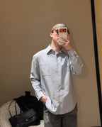 2026 New Model CC Double-C Embroidered Stripes Shirt (CC7008-B55)