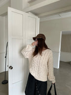 2026 Women's Way Plaid Knitted Sweater (DD135)
