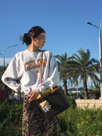 2026 Women's Ce Printed Logo Sweatshirt (EE449 Grey)