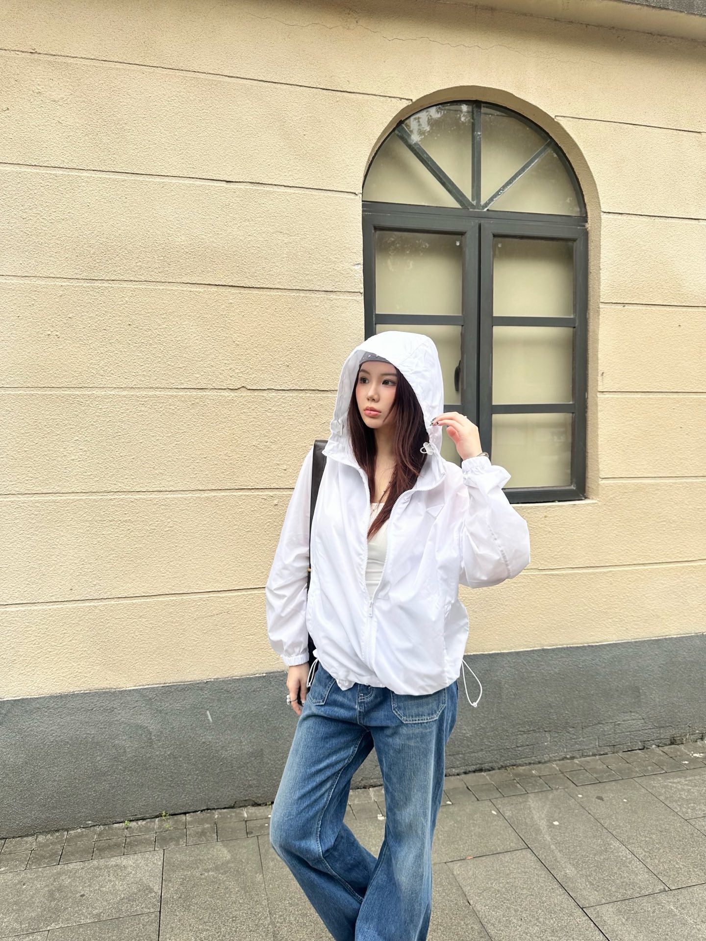 2026 Women's Triangle Brand Hooded Coat (EE438)