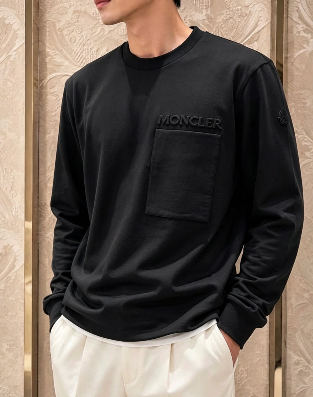 2026 New Model Mon Embossed Pocket T-Shirt (BB4022-A90)