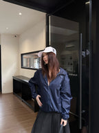 2026 Women's Triangle Brand Hooded Coat (EE438)