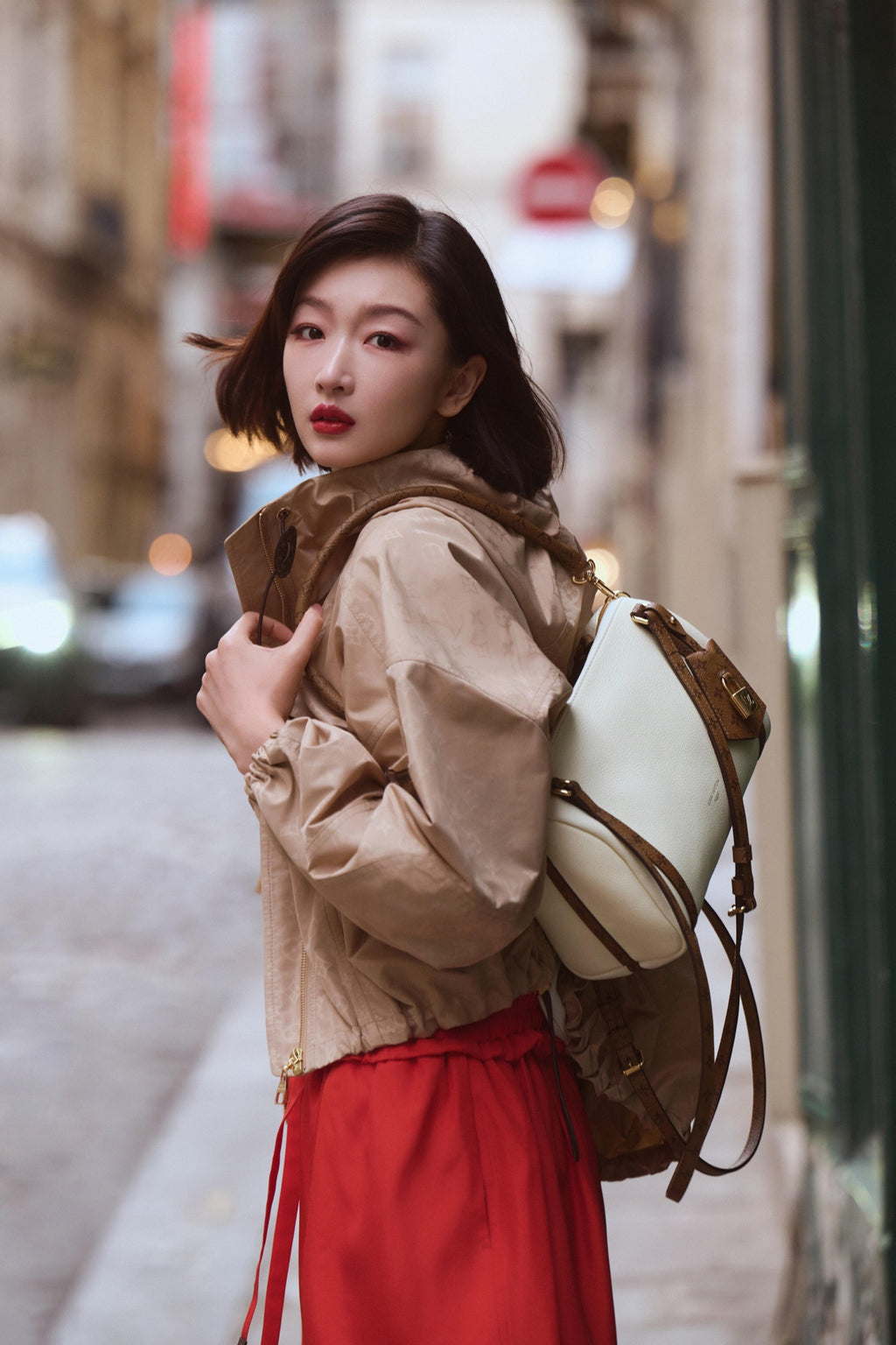 2026 Women's LY Full-Print Jacquard Parka (DD137)