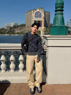 2026 New CD Gradient Full Printed Jacquard Sweater (AA636-B40)
