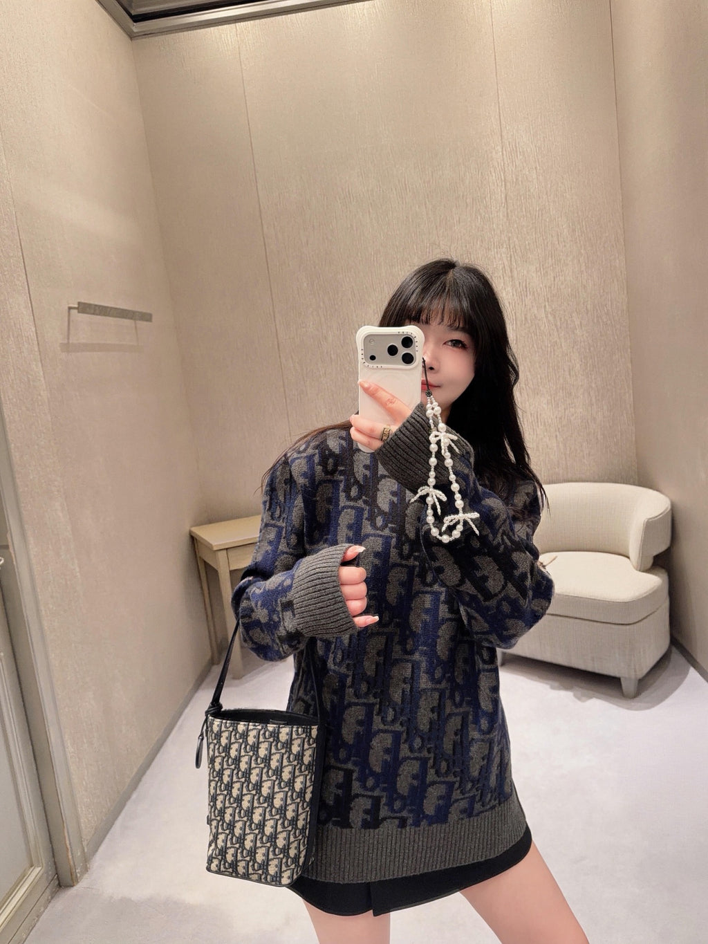 2026 New CD Gradient Full Printed Jacquard Sweater (AA636-B40)