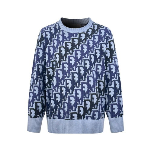 2026 New CD Gradient Full Printed Jacquard Sweater (AA636-B40)