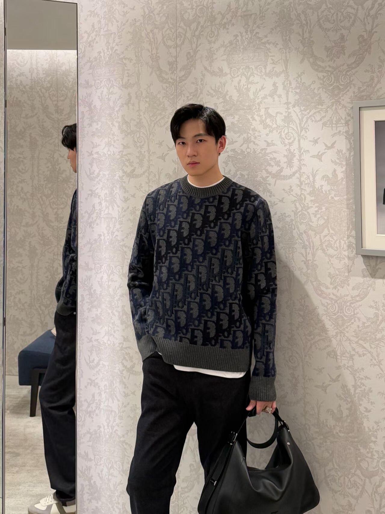2026 New CD Gradient Full Printed Jacquard Sweater (AA636-B40)