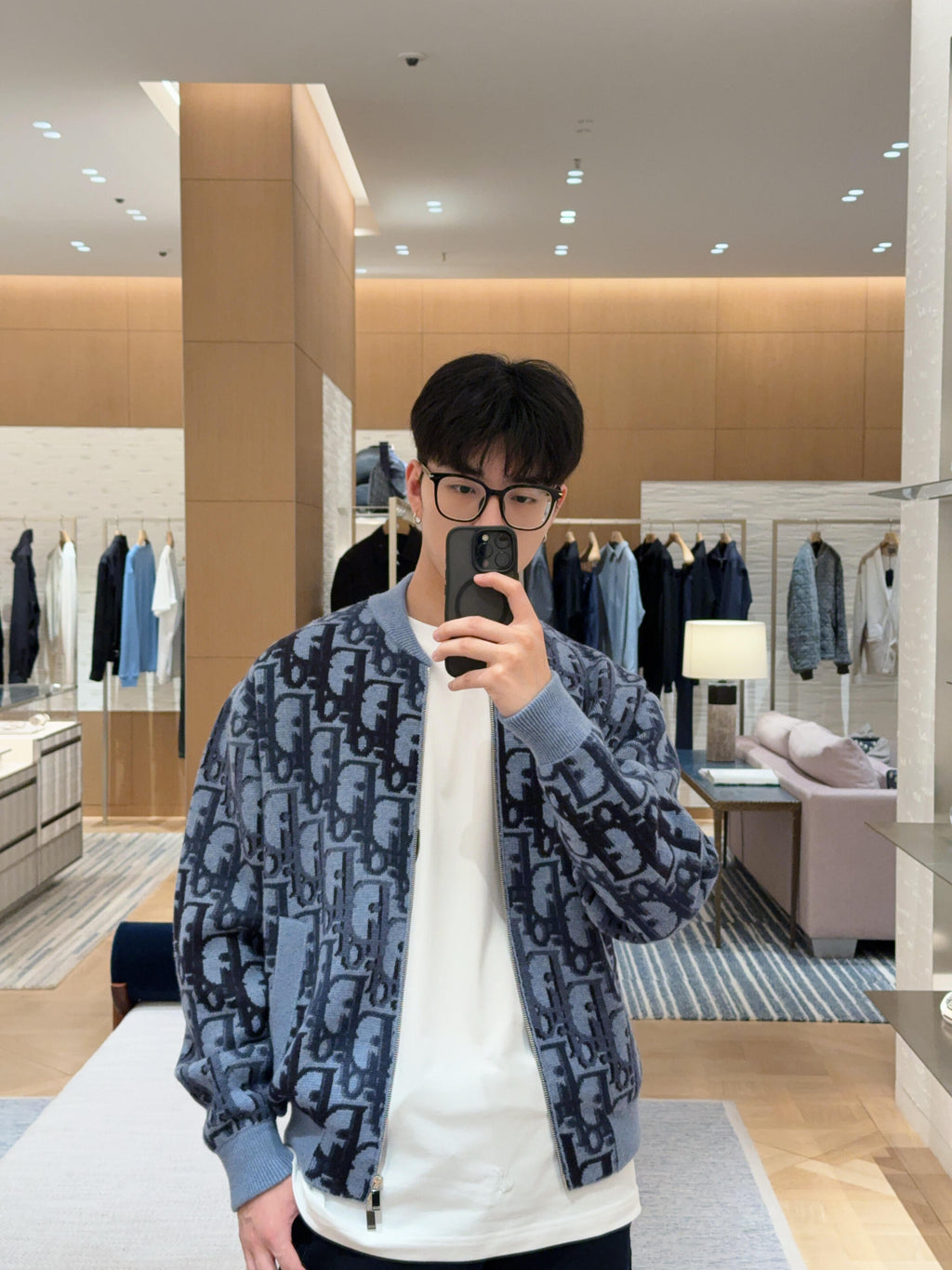 2026 New CD Gradient Full-print Sweater Coat (AA637-C10)