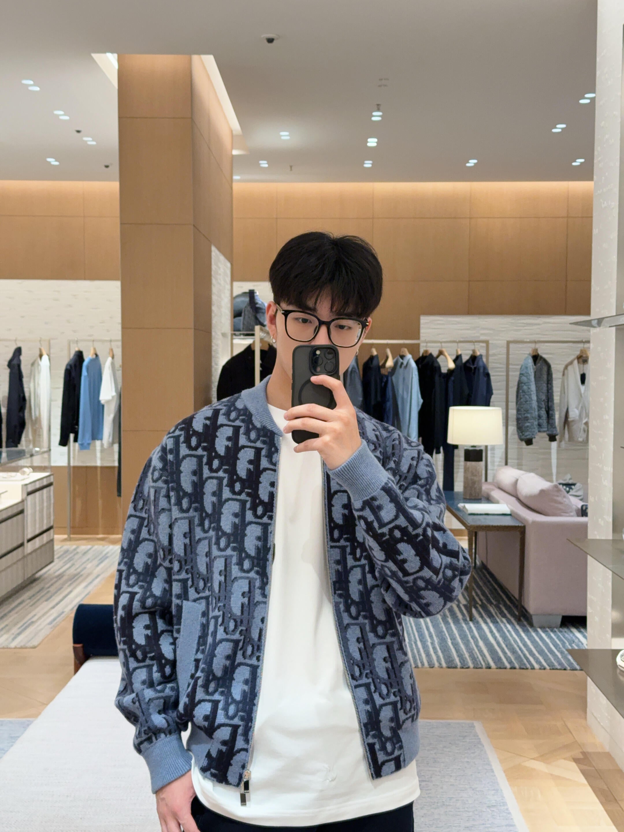 2026 New CD Gradient Full-print Sweater Coat (AA637-C10)