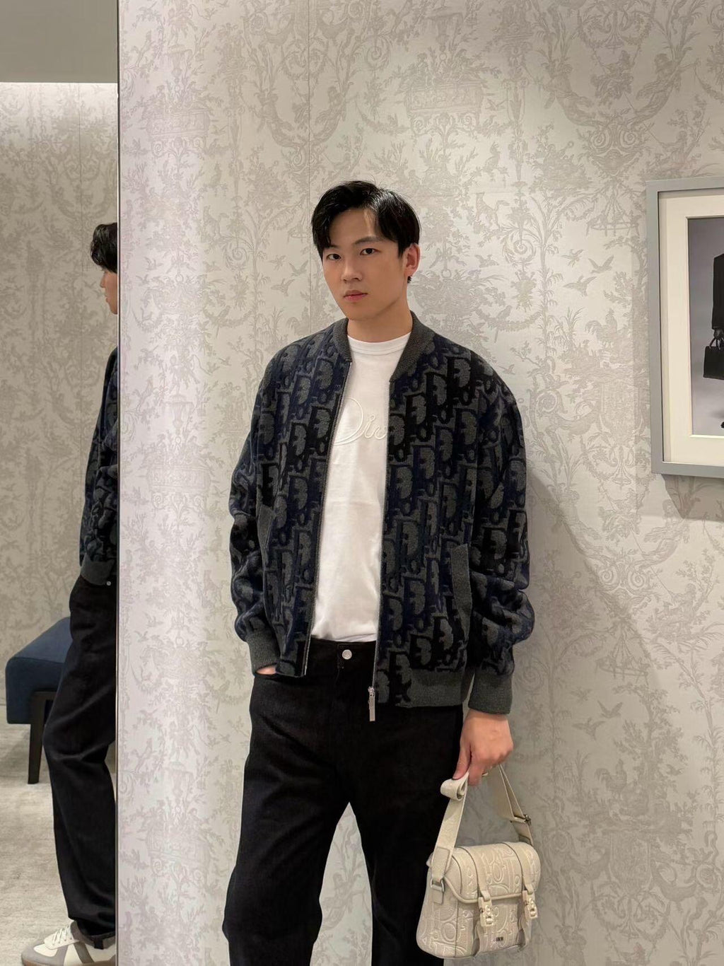 2026 New CD Gradient Full-print Sweater Coat (AA637-C10)