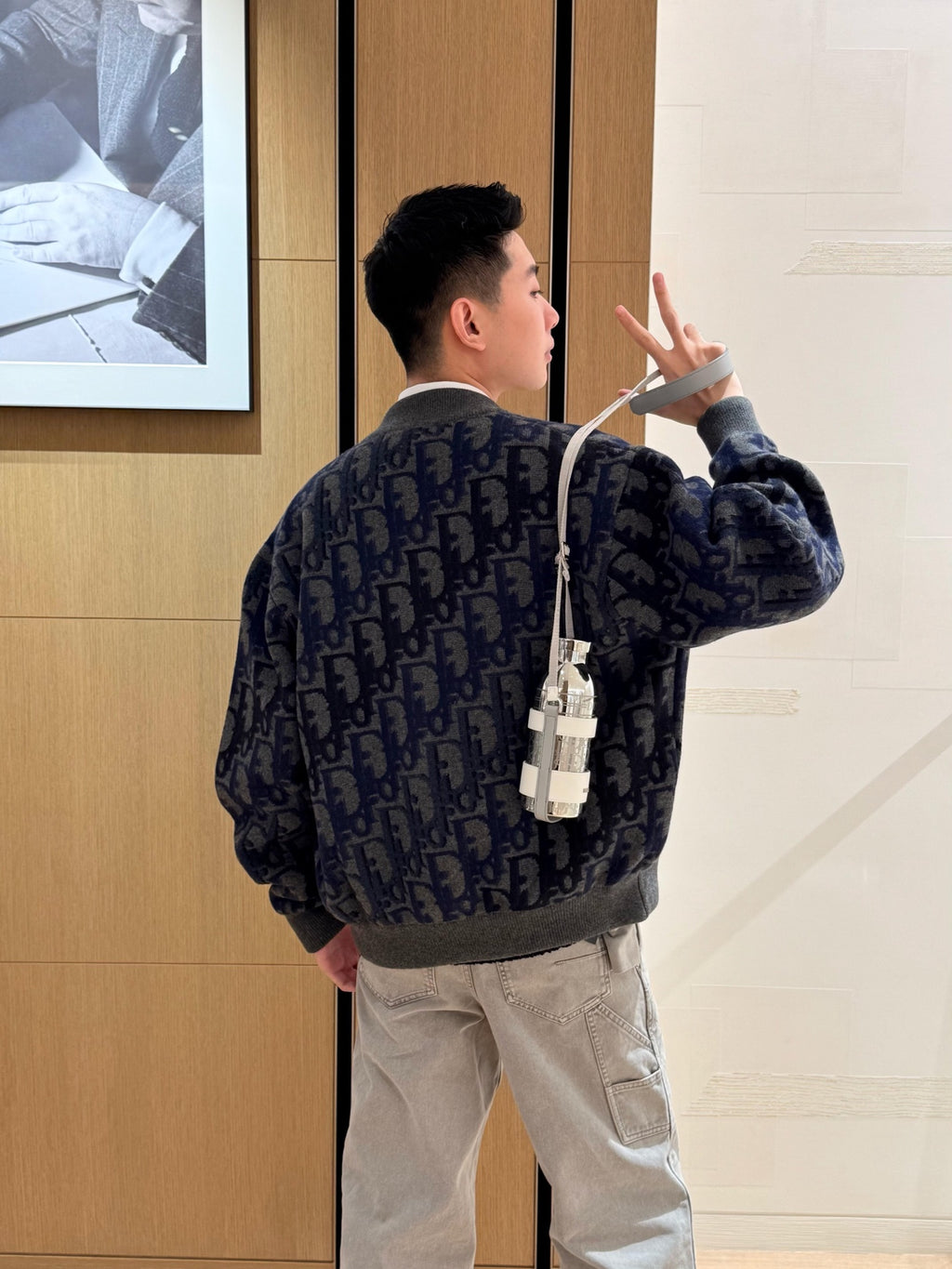 2026 New CD Gradient Full-print Sweater Coat (AA637-C10)