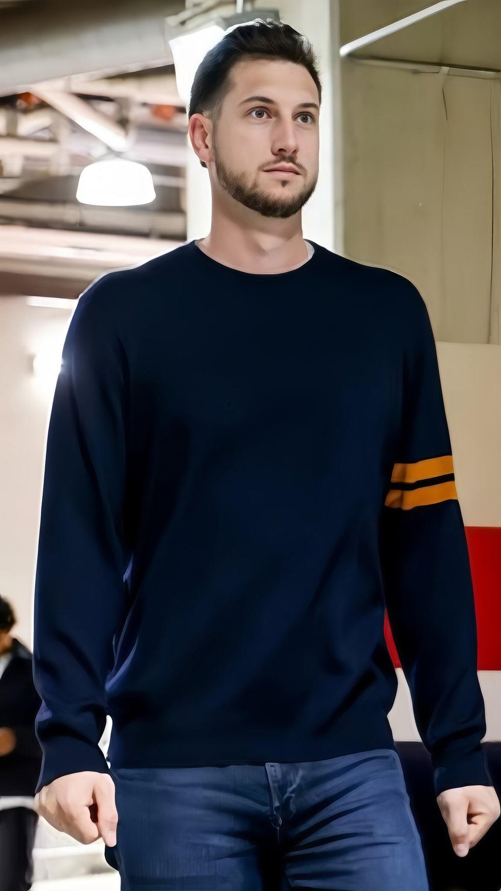 2026 New Model ZE Striped Sweater (AA1009-B10)