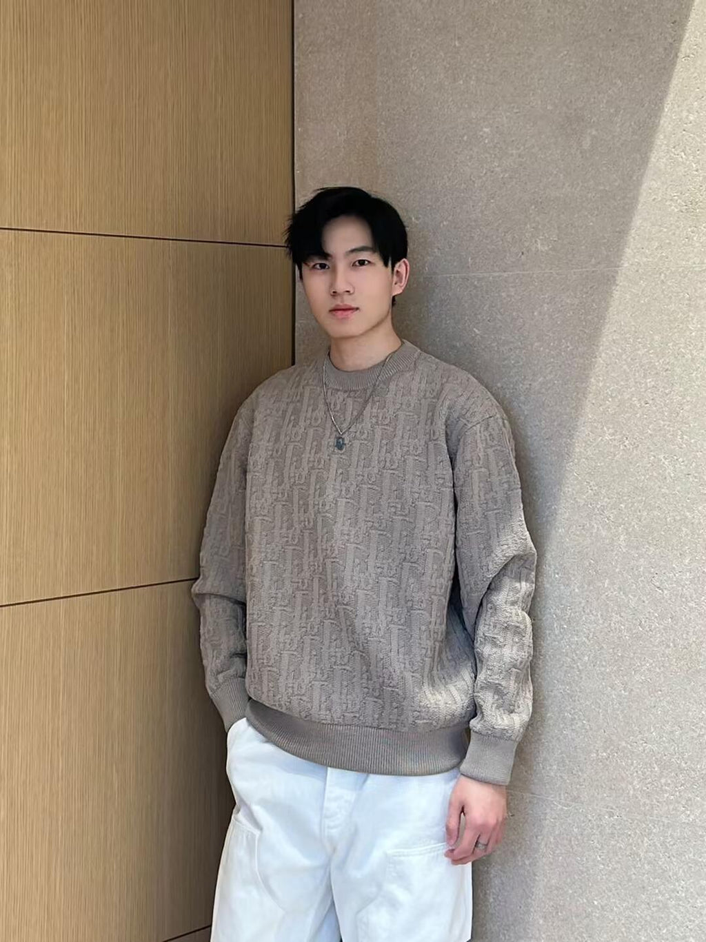 2026 New CD-printed Jacquard sweater (25360-B40)