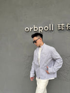 2026 new model H logo printed striped coat (BB4009-C00)