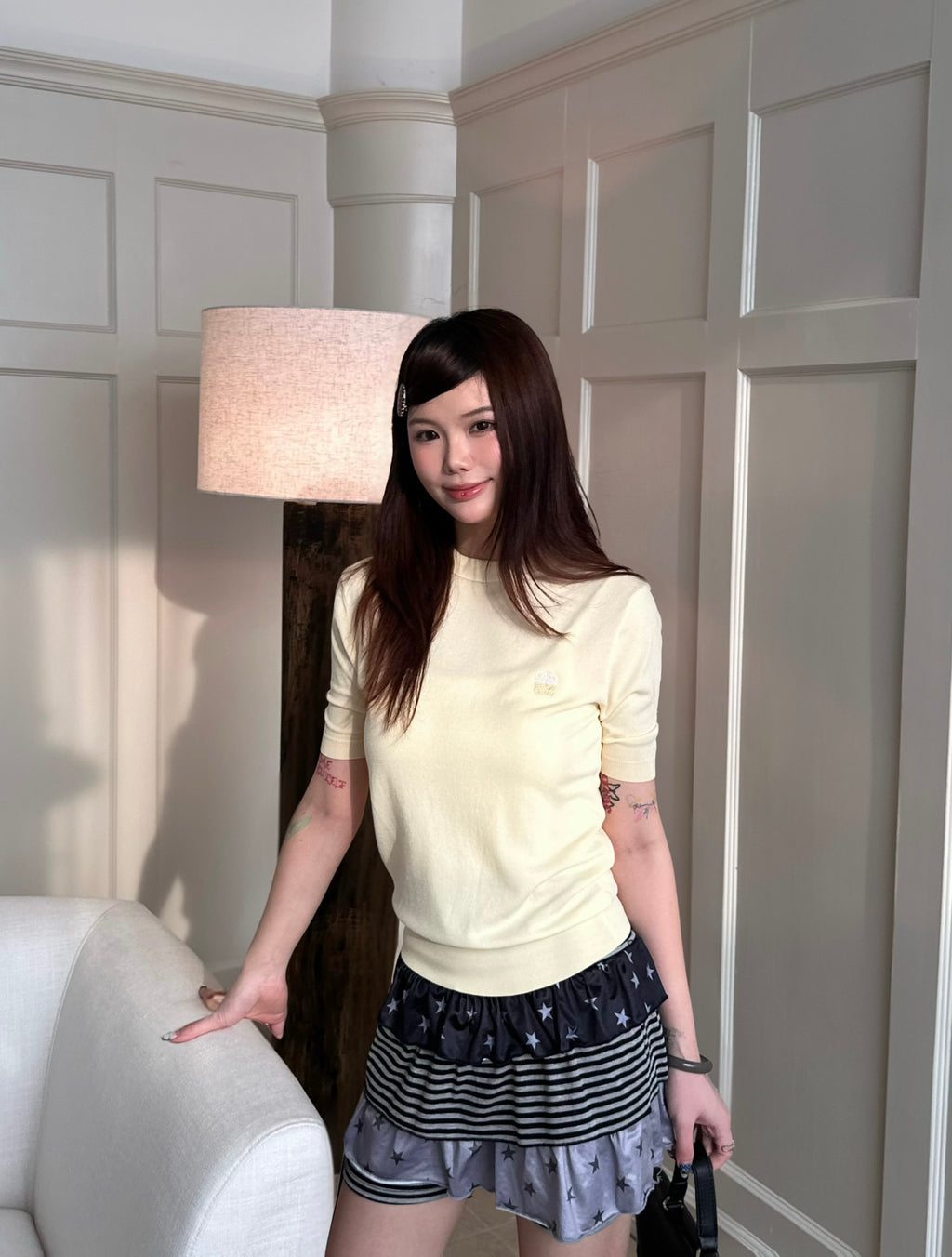 2026 Women's Way Embroidered Short-Sleeved Sweater (DD149)