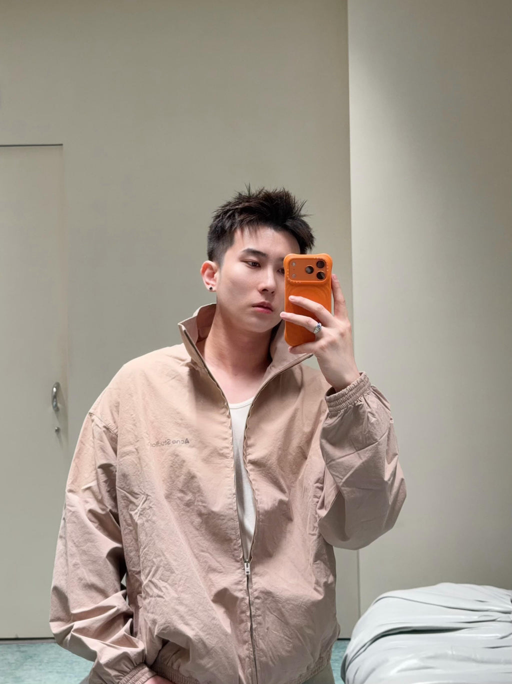 2026 New Model Acn Color-Matched Logo Zip-Up Jacket (25254-B75)
