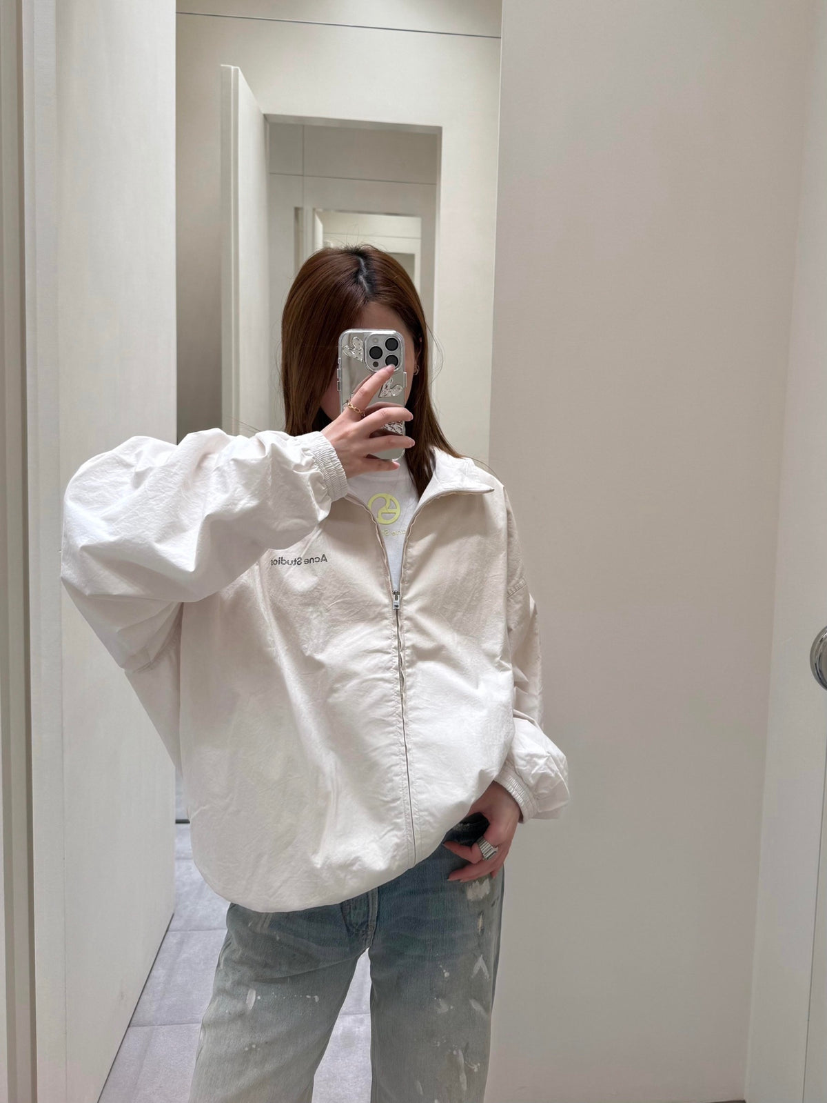 2026 New Model Acn Color-Matched Logo Zip-Up Jacket (25254-B75)