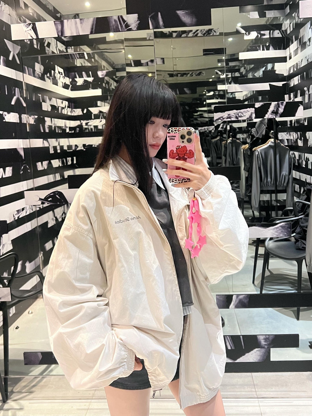 2026 New Model Acn Color-Matched Logo Zip-Up Jacket (25254-B75)