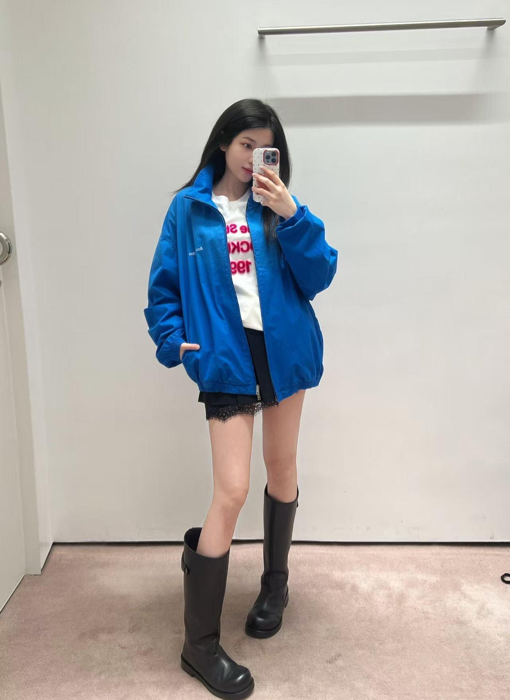 2026 New Model Acn Color-Matched Logo Zip-Up Jacket (25254-B75)