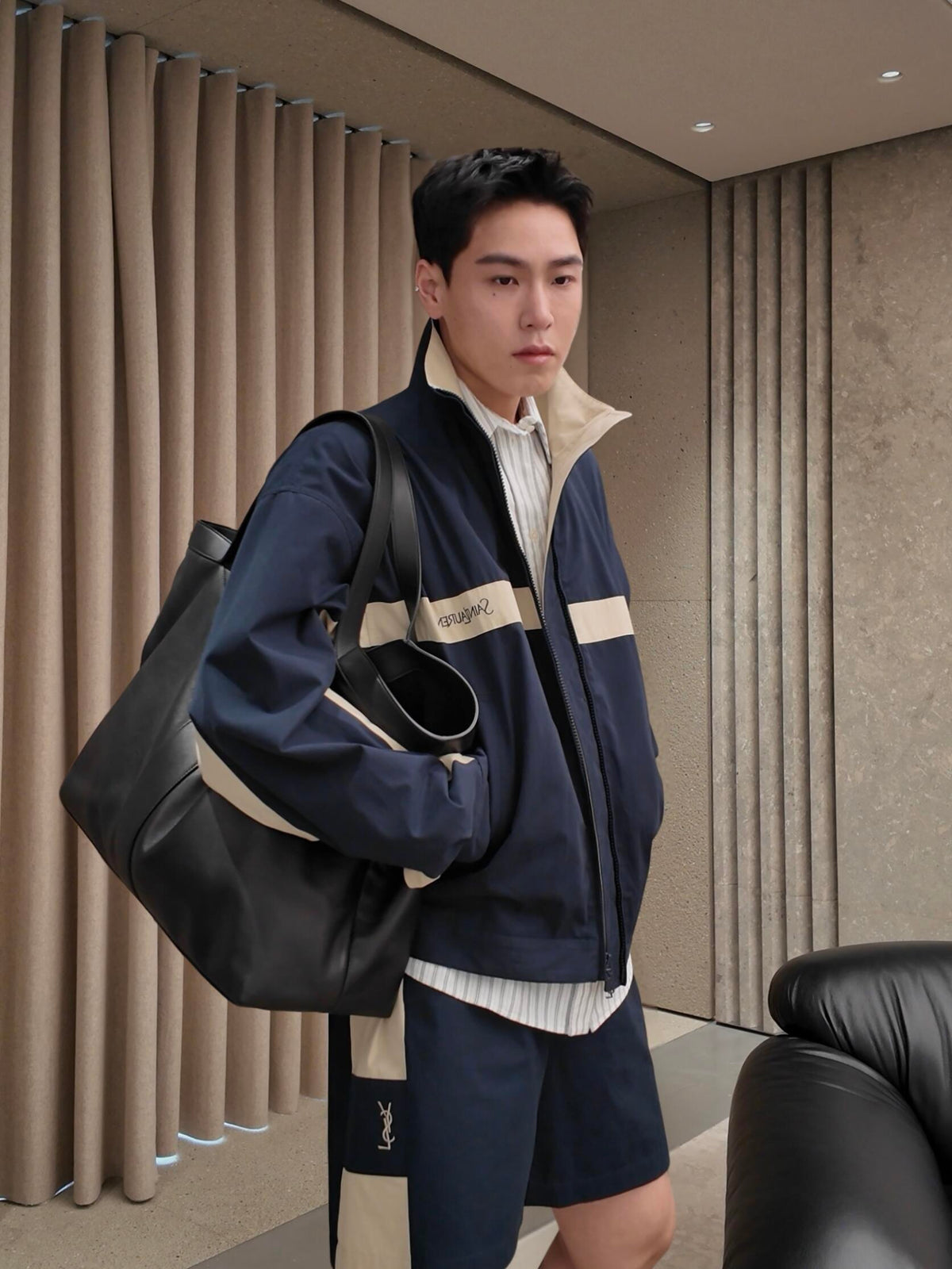 2026 New Style Saint L Logo Embroidered Color-Plaid Jacket (AA656-B75)